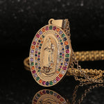 2X1/ 💯 ¡ENVÍO GRATIS! ❕❗ Collar Virgen María Oro 18K