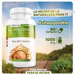 ASHWAGANDHA 90 CÁPSULAS + ENVÍO GRATIS 🌿🤩