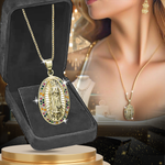 2X1/ 💯 ¡ENVÍO GRATIS! ❕❗ Collar Virgen María Oro 18K