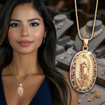 2X1/ 💯 ¡ENVÍO GRATIS! ❕❗ Collar Virgen María Oro 18K