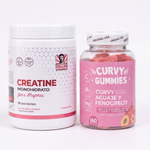 Pack Bienestar Femenino: Creatina Monohidratada + Curvy Gummies